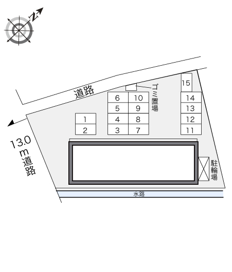 ★手数料０円★島田市中央町　月極駐車場（LP）